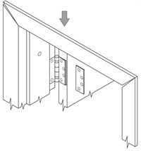 illustration of removing hinge filler