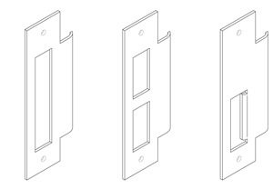 door strike plate illustration