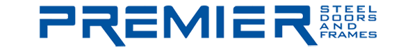 logo for premier steel doors and frames