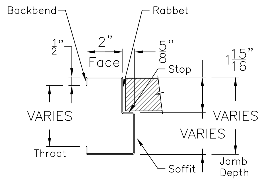 002 steel door detail drawings