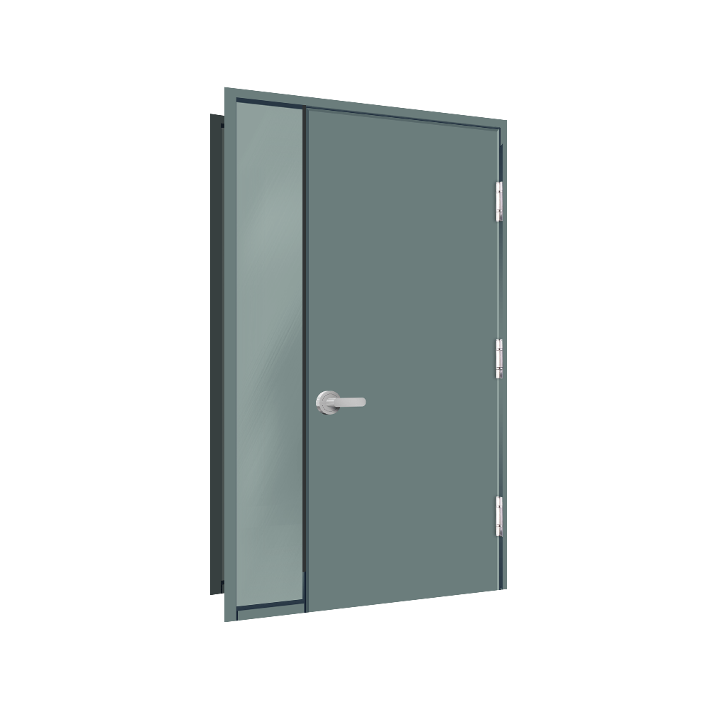 Left Sidelight Steel Door steel door detail drawings