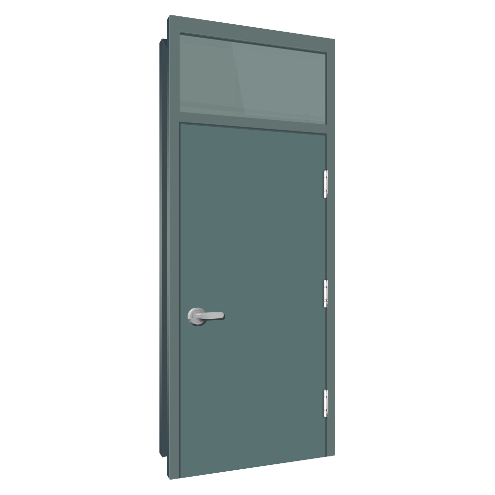 Transom steel door detail drawings