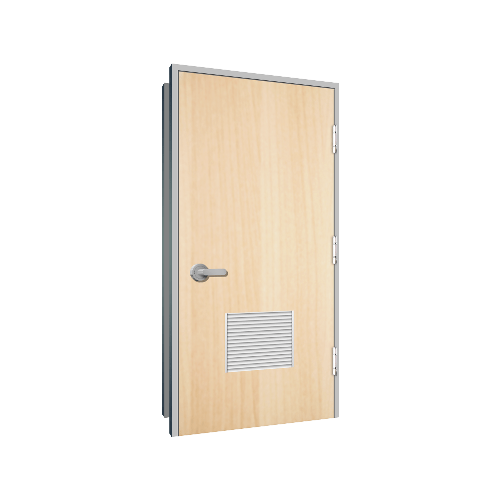Wood Louvered steel door detail drawings