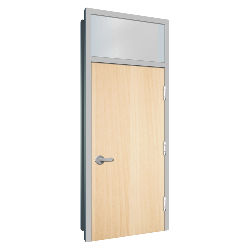 Wood Transom steel door detail drawings