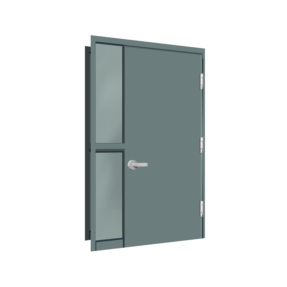 eft Sidelight with Mullion steel door detail drawings