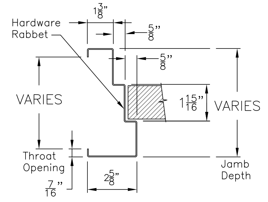 steel door detail drawings