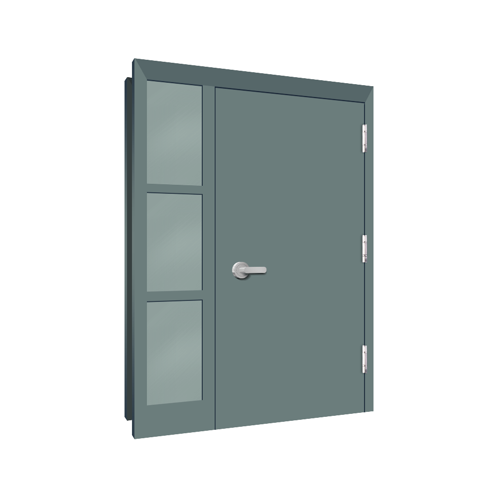 Sidelight L3 steel door detail drawings